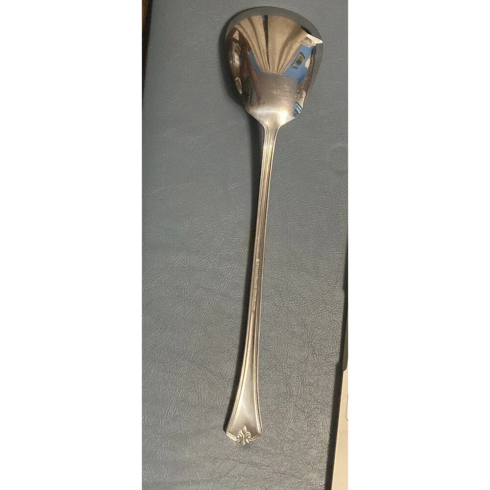 Reed & Barton Churchill Casserole Serving Spoon Stainless 12”
